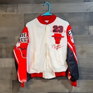 ✨️RARE✨️ Vintage NBA Michael Jordan #23 Chalk Line Satin Jacket - Size Small